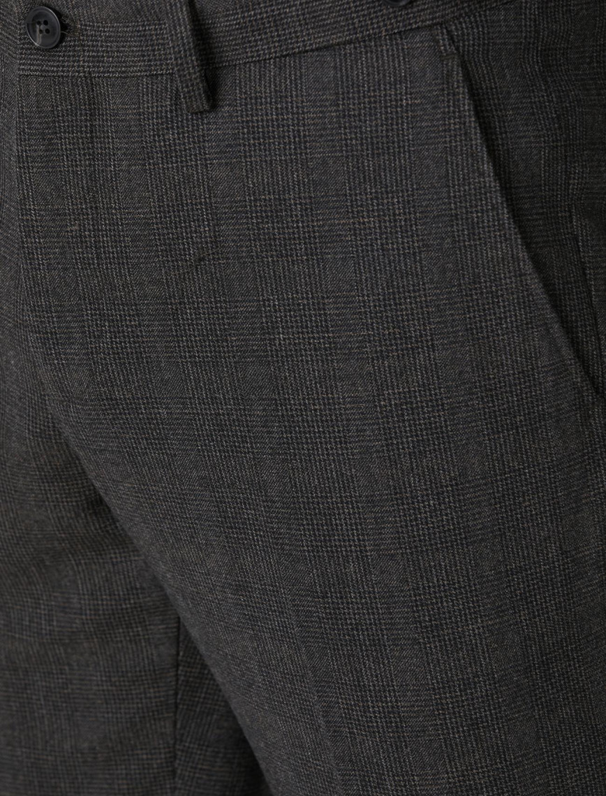 Network Erkek Kahverengi Kemer Detaylı Yün Pantolon Network Erkek Kahverengi Kemer Detaylı Yün Pantolon