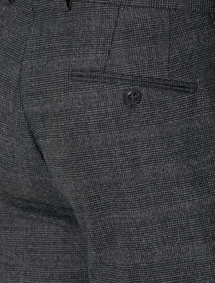 Network Erkek Siyah Antrasit Kemer Detaylı Yün Pantolon Network Erkek Siyah Antrasit Kemer Detaylı Yün Pantolon