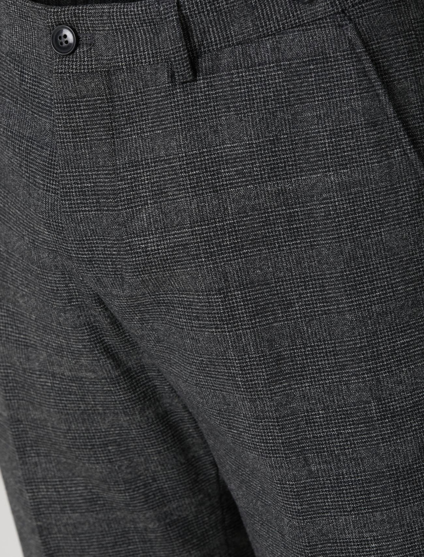 Network Erkek Siyah Antrasit Kemer Detaylı Yün Pantolon Network Erkek Siyah Antrasit Kemer Detaylı Yün Pantolon