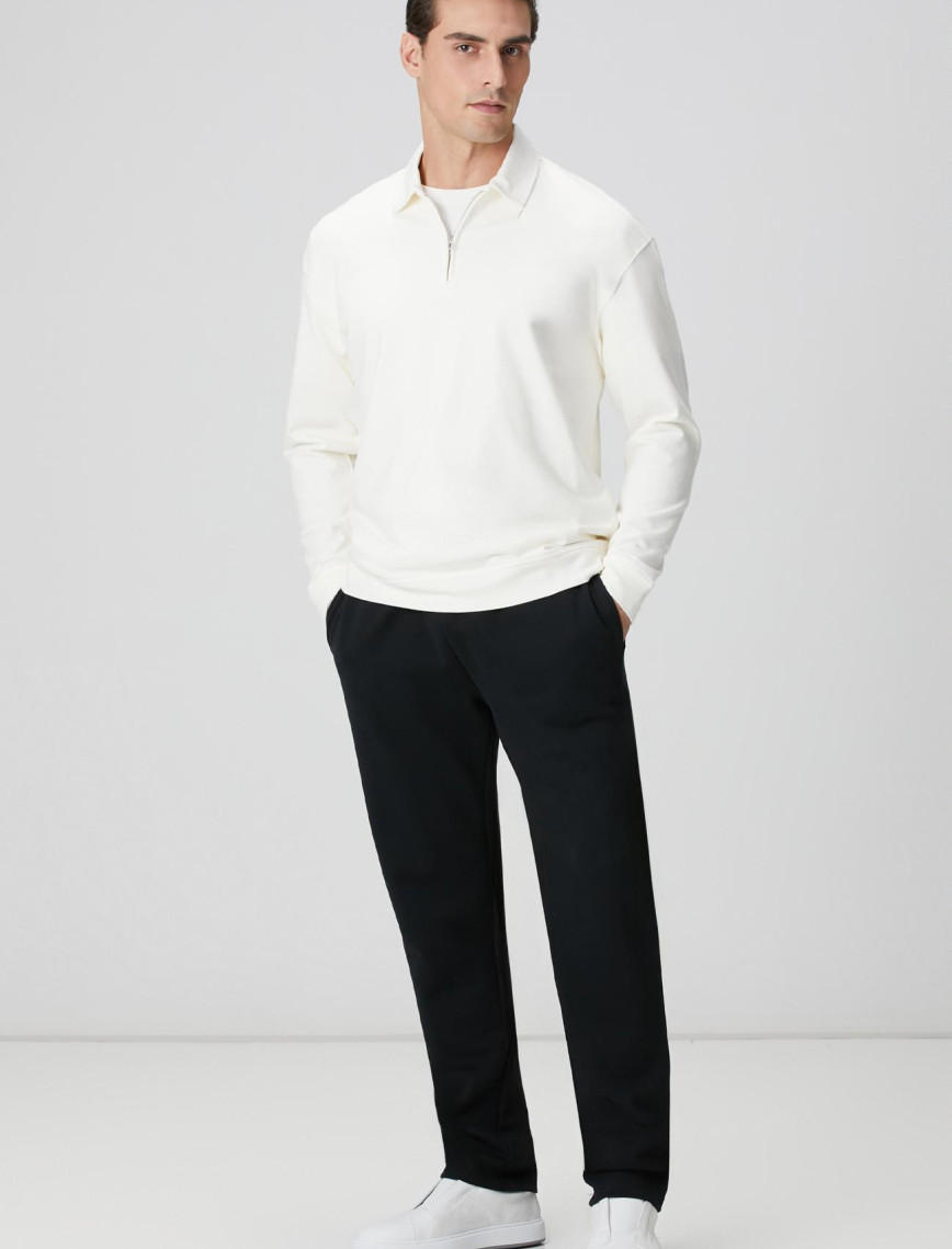 Network Erkek Kırık Beyaz Sweatshirt Network Erkek Kırık Beyaz Sweatshirt