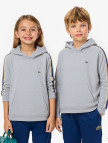 Lacoste Çocuk Bisiklet Yaka Gri Sweatshirt