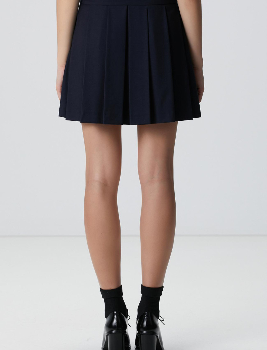 Network Kadın Lacivert Kemerli Mini Etek Network Kadın Lacivert Kemerli Mini Etek