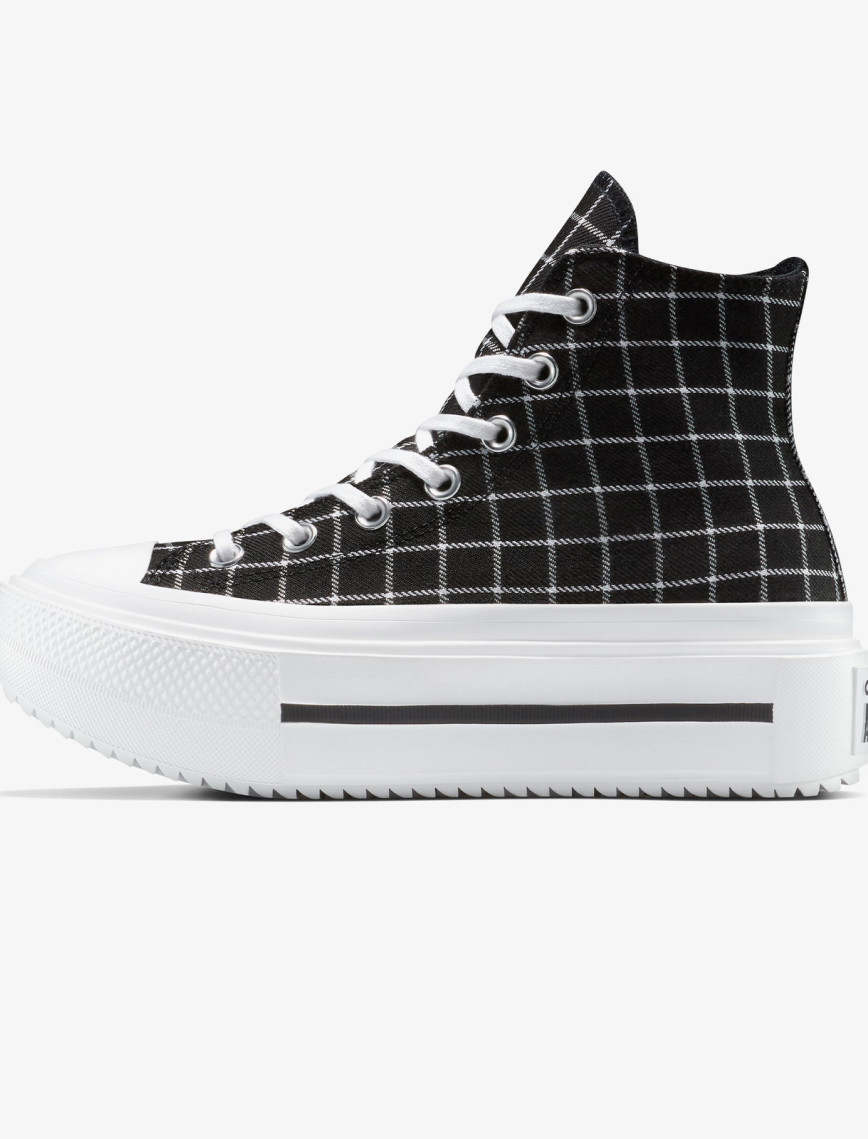 Converse Chuck Taylor All Star Lift Double Stack Kadın Siyah Sneaker Converse Chuck Taylor All Star Lift Double Stack Kadın Siyah Sneaker