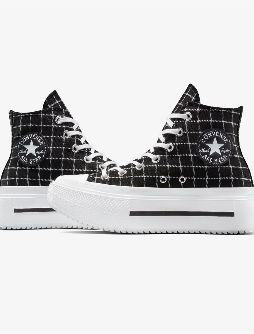 Converse Chuck Taylor All Star Lift Double Stack Kadın Siyah Sneaker Converse Chuck Taylor All Star Lift Double Stack Kadın Siyah Sneaker