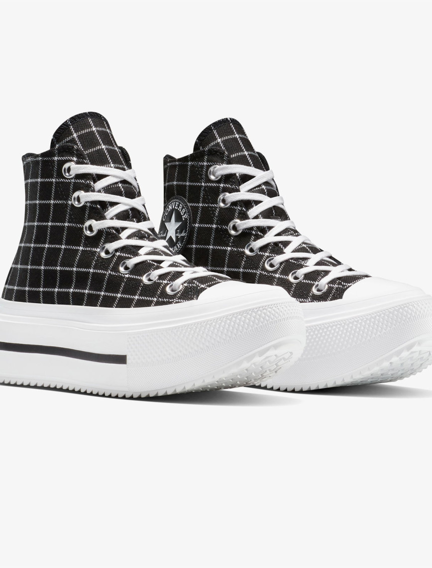 Converse Chuck Taylor All Star Lift Double Stack Kadın Siyah Sneaker Converse Chuck Taylor All Star Lift Double Stack Kadın Siyah Sneaker