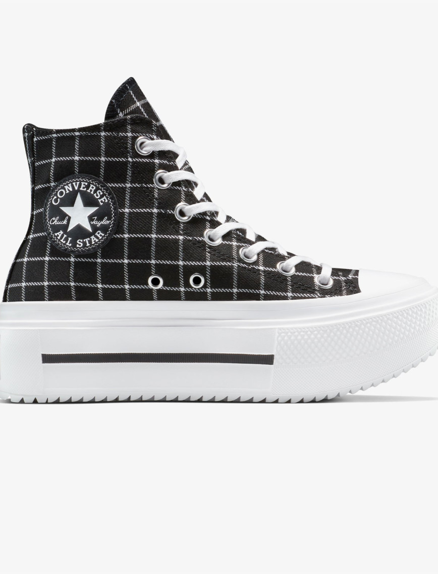 Converse Chuck Taylor All Star Lift Double Stack Kadın Siyah Sneaker Converse Chuck Taylor All Star Lift Double Stack Kadın Siyah Sneaker