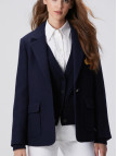 Network Kadın Lacivert Yün Karışımlı Ceket