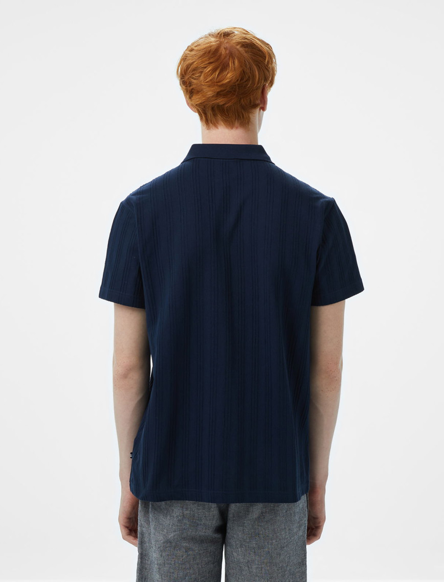 Nautica Erkek Lacivert Classic Fit Polo