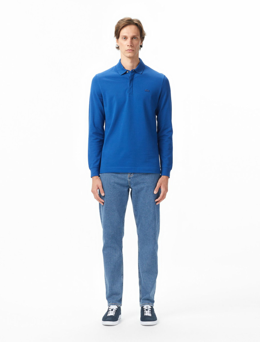 Lacoste Paris Erkek Regular Fit Uzun Kollu Koyu Mavi Polo Lacoste Paris Erkek Regular Fit Uzun Kollu Koyu Mavi Polo