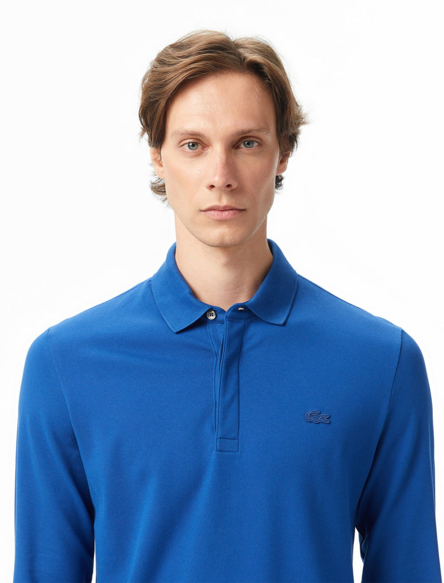 Lacoste Paris Erkek Regular Fit Uzun Kollu Koyu Mavi Polo Lacoste Paris Erkek Regular Fit Uzun Kollu Koyu Mavi Polo