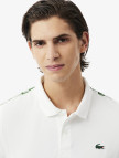 Lacoste SPORT Erkek Regular Fit Baskılı Beyaz Polo Lacoste SPORT Erkek Regular Fit Baskılı Beyaz Polo