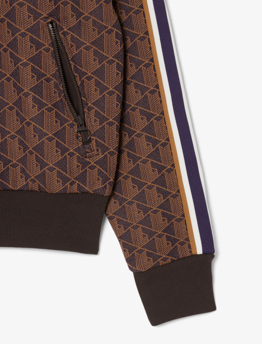 Lacoste Kadın Regular Fit Kapüşonlu Monogram Kahverengi Sweatshirt Lacoste Kadın Regular Fit Kapüşonlu Monogram Kahverengi Sweatshirt