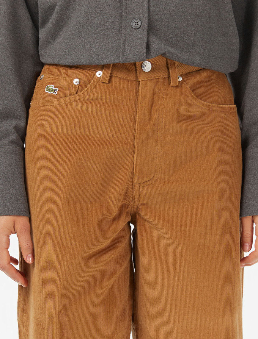 Lacoste Kadın Wide Leg Kahverengi Pantolon Lacoste Kadın Wide Leg Kahverengi Pantolon