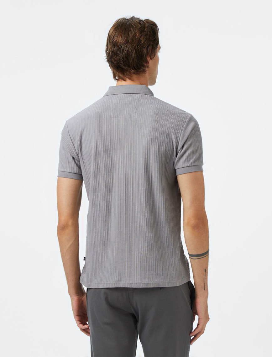 Nautica Erkek Gri Regular Fit Polo