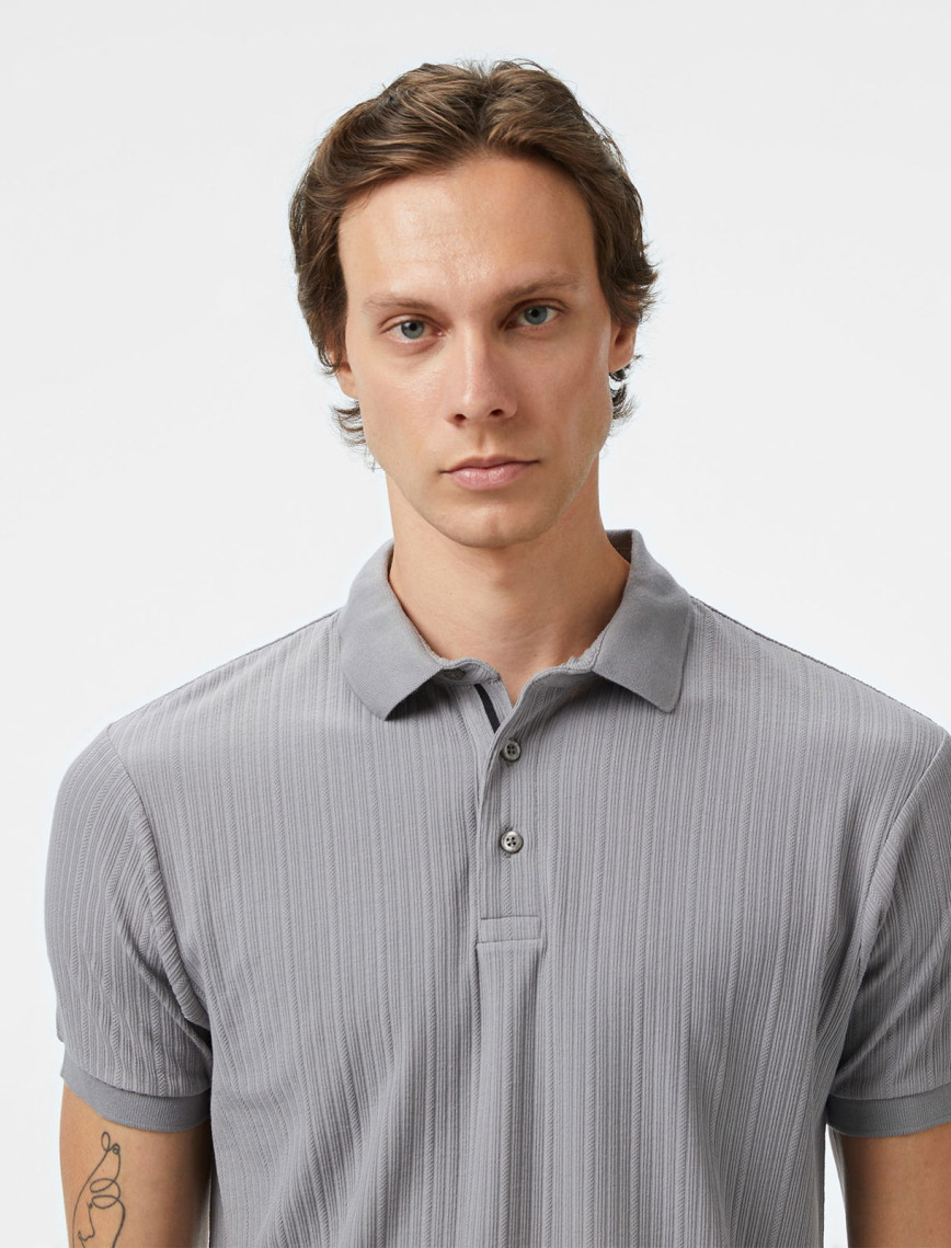 Nautica Erkek Gri Regular Fit Polo