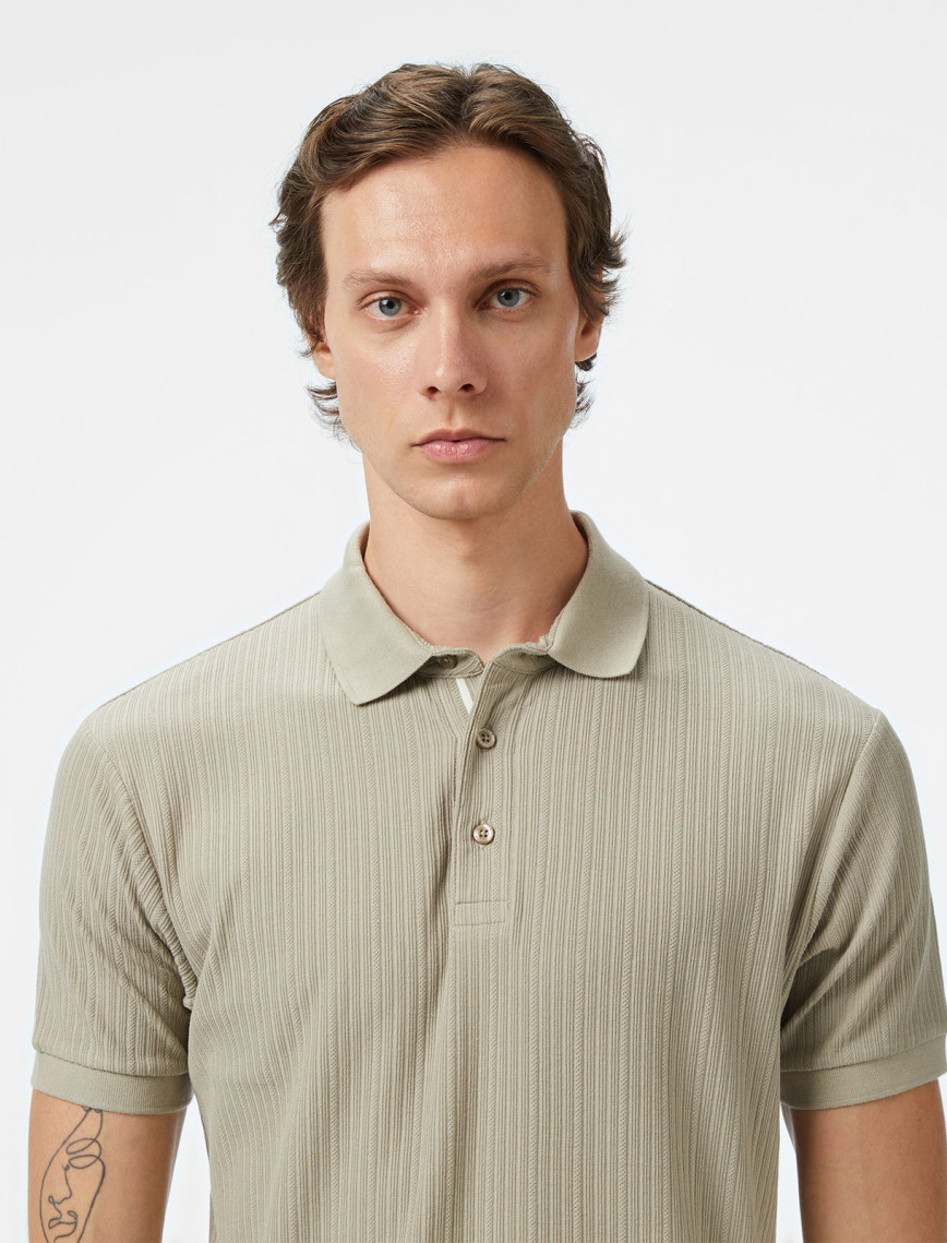 Nautica Erkek Bej Classic Fit Polo Yaka T-Shirt Nautica Erkek Bej Classic Fit Polo Yaka T-Shirt