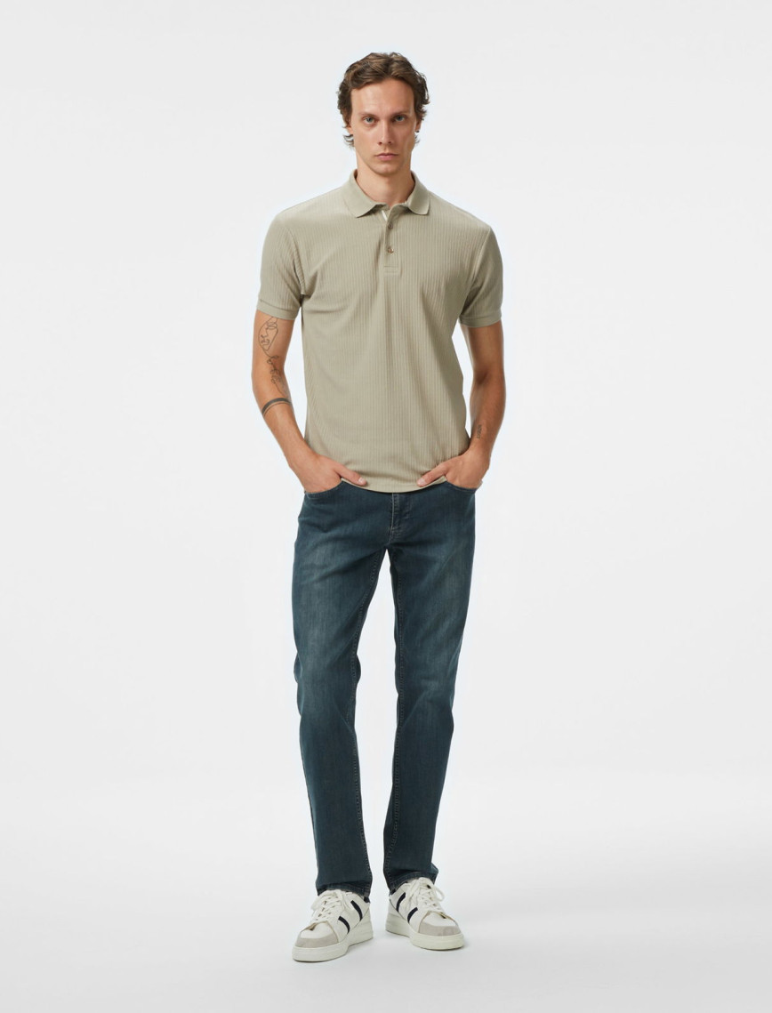 Nautica Erkek Bej Classic Fit Polo Yaka T-Shirt Nautica Erkek Bej Classic Fit Polo Yaka T-Shirt