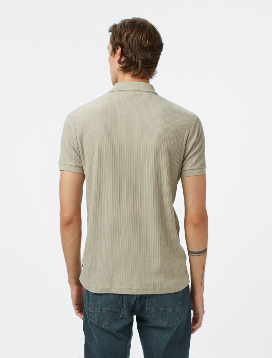 Nautica Erkek Bej Classic Fit Polo Yaka T-Shirt Nautica Erkek Bej Classic Fit Polo Yaka T-Shirt