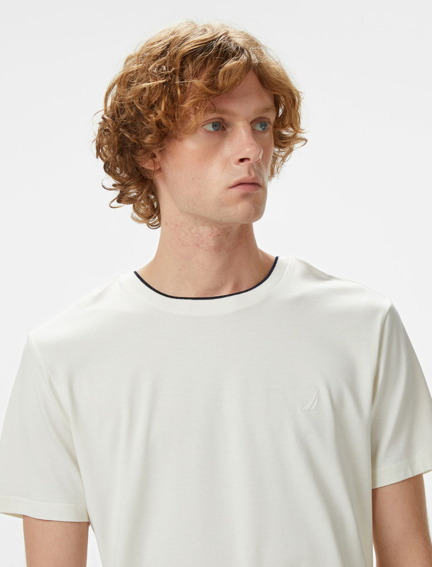 Nautica Erkek Ekru T-Shirt Nautica Erkek Ekru T-Shirt