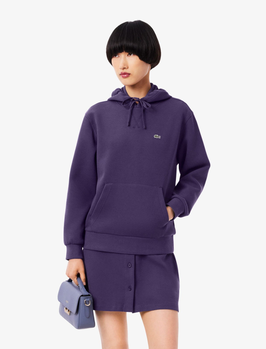 Lacoste Kadın Relaxed Fit Kapüşonlu Lacivert Sweatshirt Lacoste Kadın Relaxed Fit Kapüşonlu Lacivert Sweatshirt