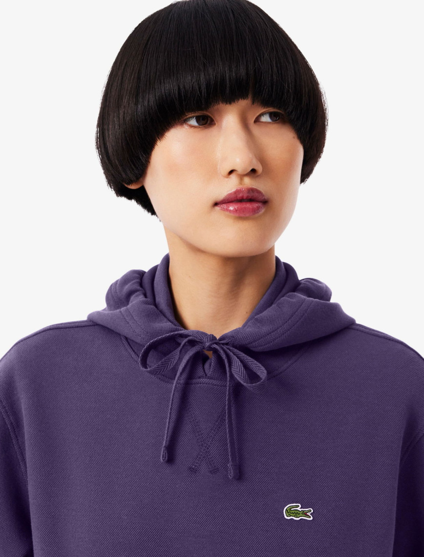 Lacoste Kadın Relaxed Fit Kapüşonlu Mor Sweatshirt Lacoste Kadın Relaxed Fit Kapüşonlu Mor Sweatshirt