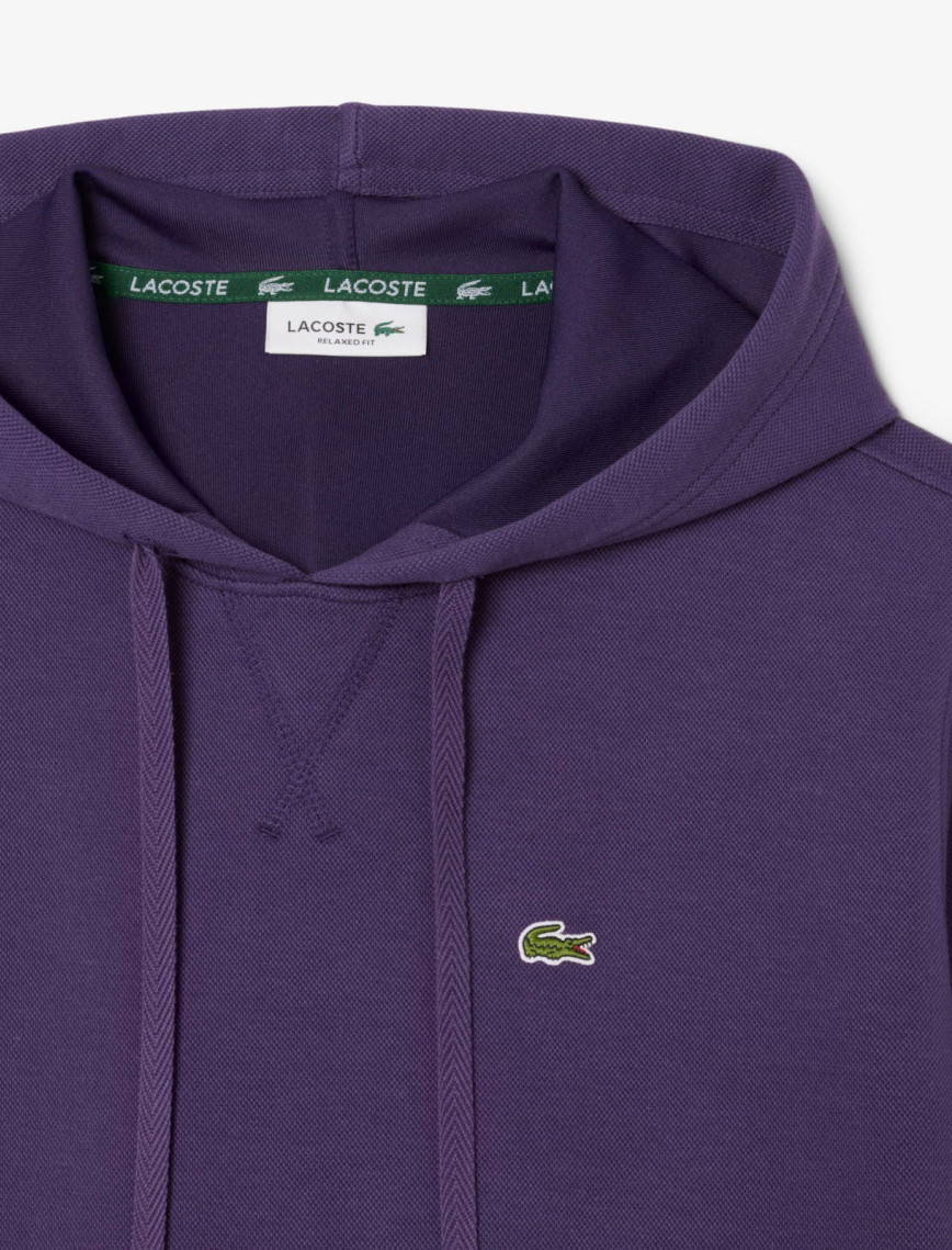 Lacoste Kadın Relaxed Fit Kapüşonlu Mor Sweatshirt Lacoste Kadın Relaxed Fit Kapüşonlu Mor Sweatshirt