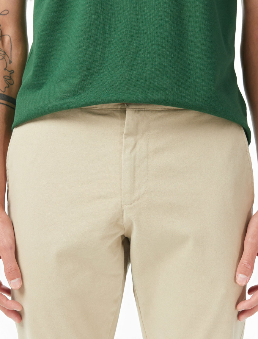 Lacoste Erkek Slim Fit Kahverengi Chino Pantolon Lacoste Erkek Slim Fit Kahverengi Chino Pantolon