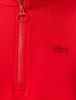 Lacoste Kadın Regular Fit Yarım Fermuarlı Kırmızı Sweatshirt