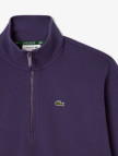 Lacoste Kadın Relaxed Fit Yarım Fermuarlı Mor Sweatshirt Lacoste Kadın Relaxed Fit Yarım Fermuarlı Mor Sweatshirt