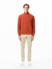 Lacoste Erkek Classic Fit Yarım Fermuarlı Kahverengi Sweatshirt Lacoste Erkek Classic Fit Yarım Fermuarlı Kahverengi Sweatshirt