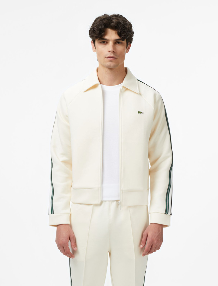 Lacoste Erkek Regular Fit Fermuarlı Krem Sweatshirt