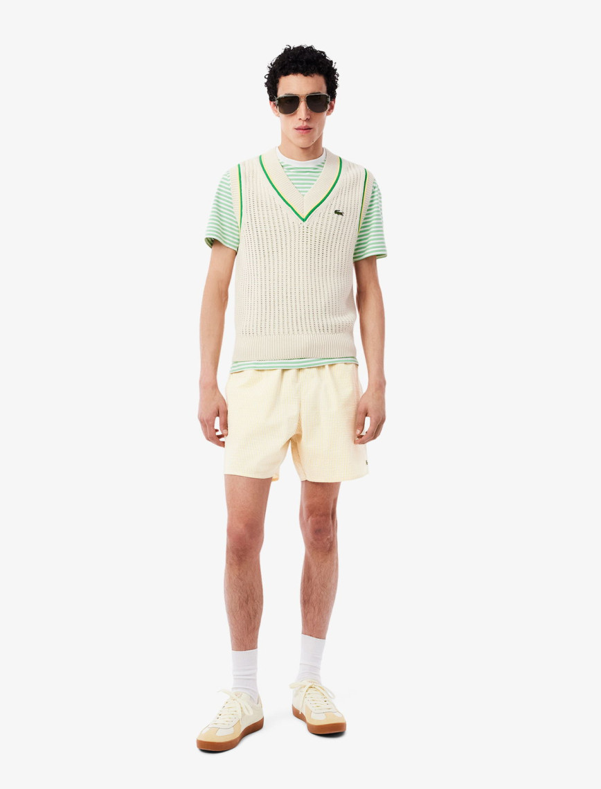 Lacoste Erkek Çizgili Sarı Mayo Lacoste Erkek Çizgili Sarı Mayo