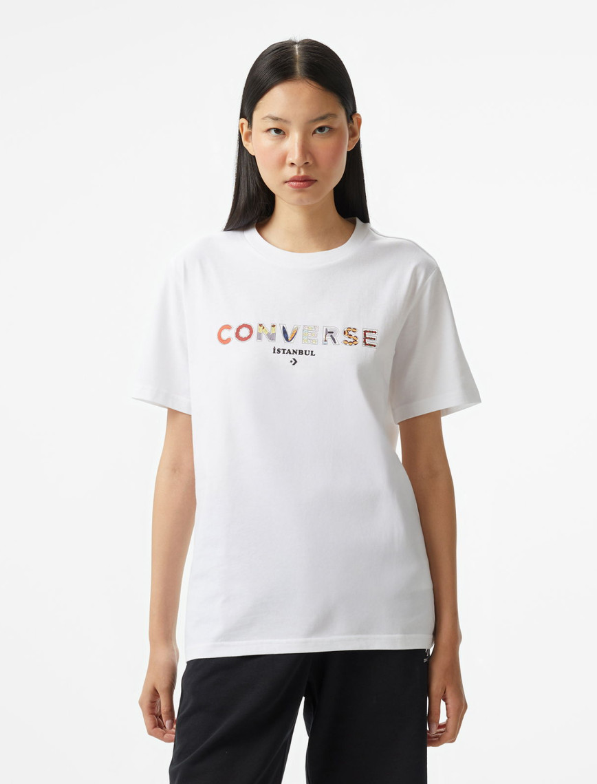 Converse Classic Unisex Beyaz T-Shirt Converse Classic Unisex Beyaz T-Shirt