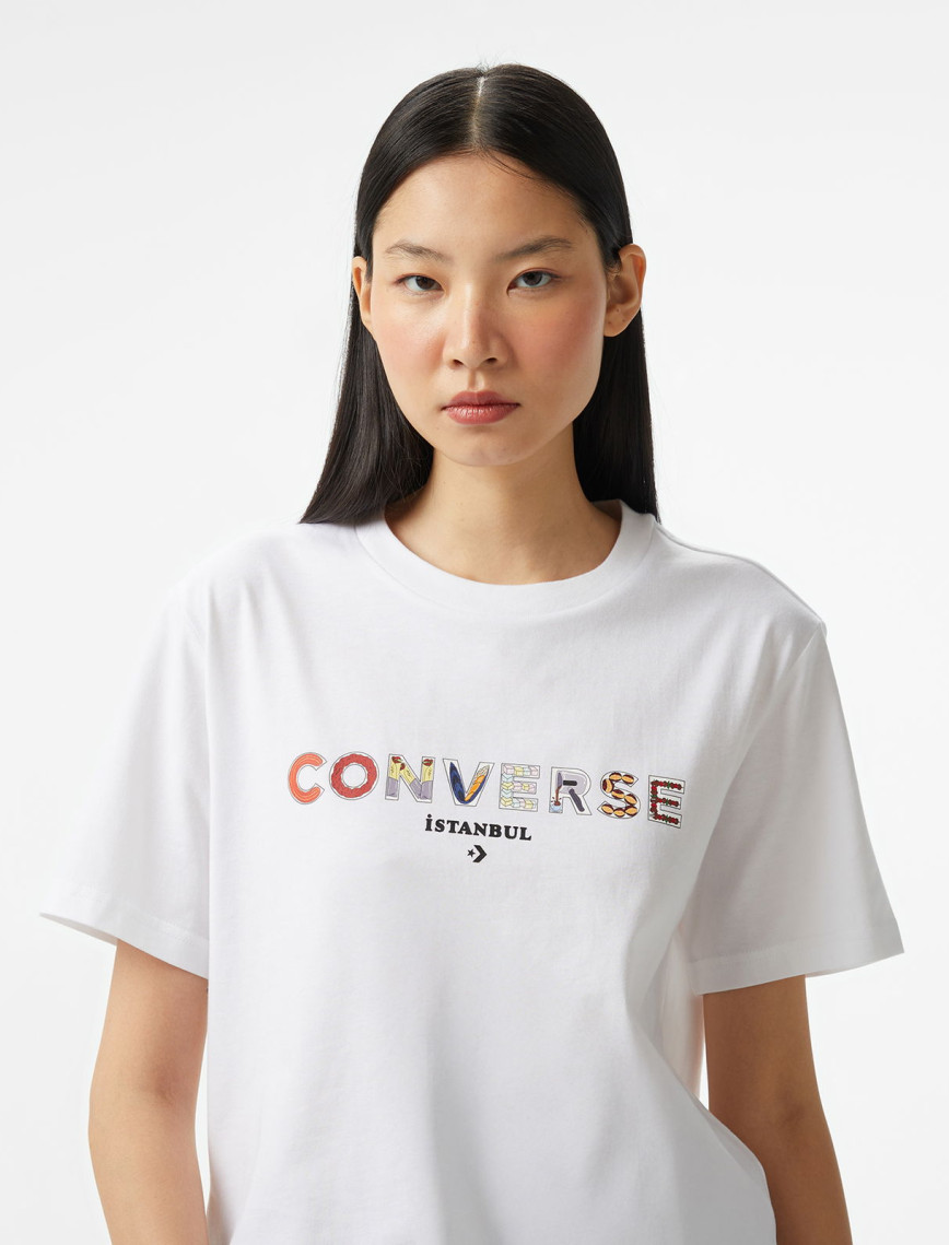 Converse Classic Unisex Beyaz T-Shirt Converse Classic Unisex Beyaz T-Shirt