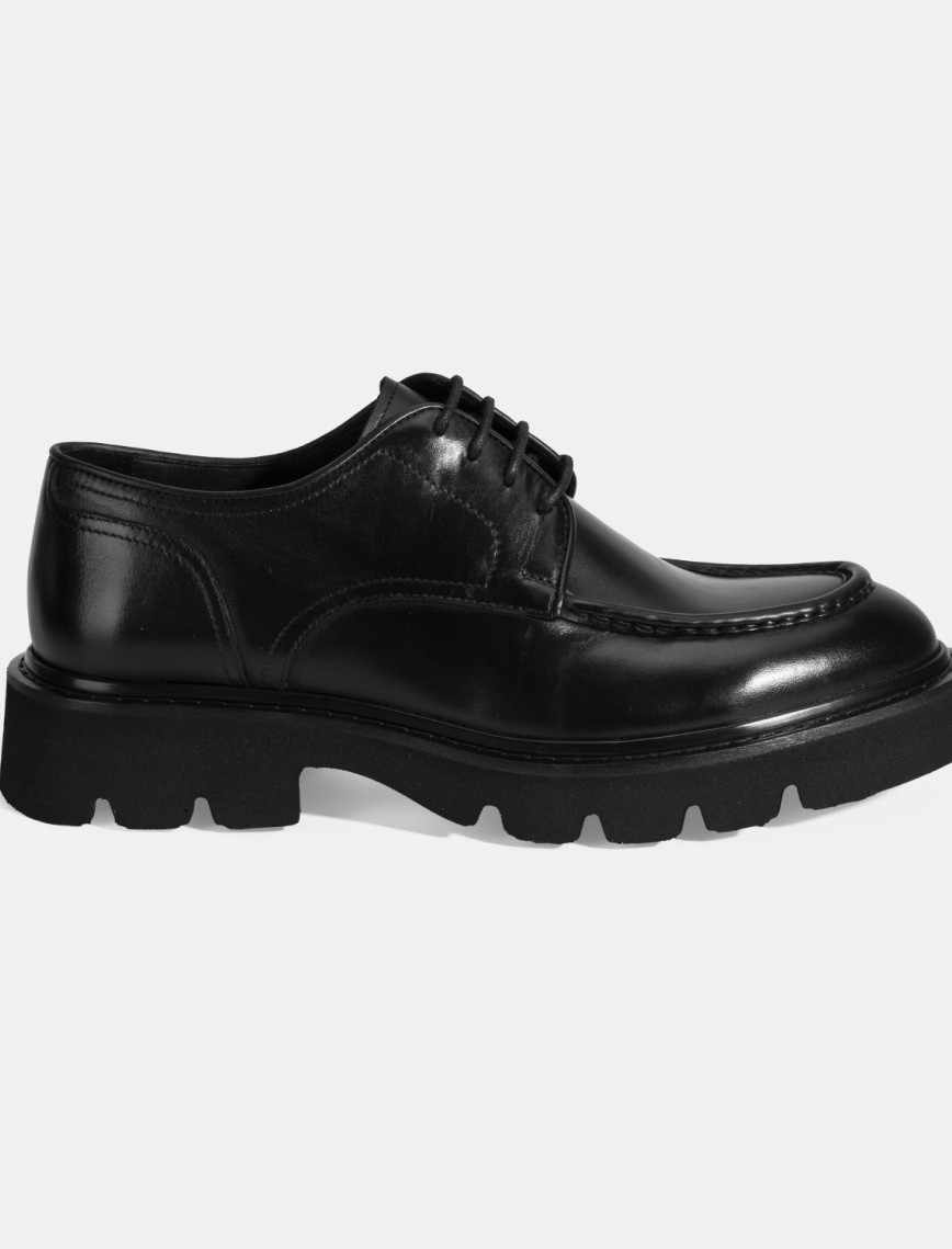 Erkek Siyah Bağcıklı Deri Klasik Ayakkabı Erkek Siyah Bağcıklı Deri Klasik Ayakkabı