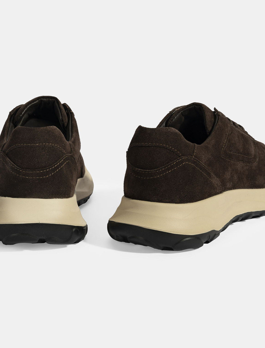 Erkek Kahve Bağcıklı Süet Spor Ayakkabı Erkek Kahve Bağcıklı Süet Spor Ayakkabı