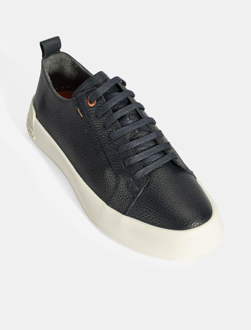 Erkek Lacivert Bağcıklı Deri Günlük Ayakkabı Erkek Lacivert Bağcıklı Deri Günlük Ayakkabı