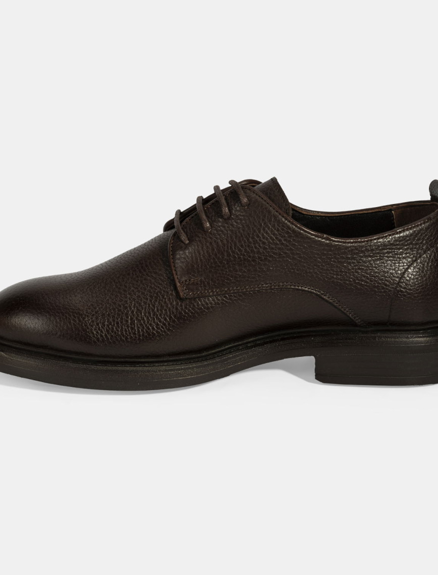 Erkek Kahve Bağcıklı Günlük Deri Ayakkabı Erkek Kahve Bağcıklı Günlük Deri Ayakkabı