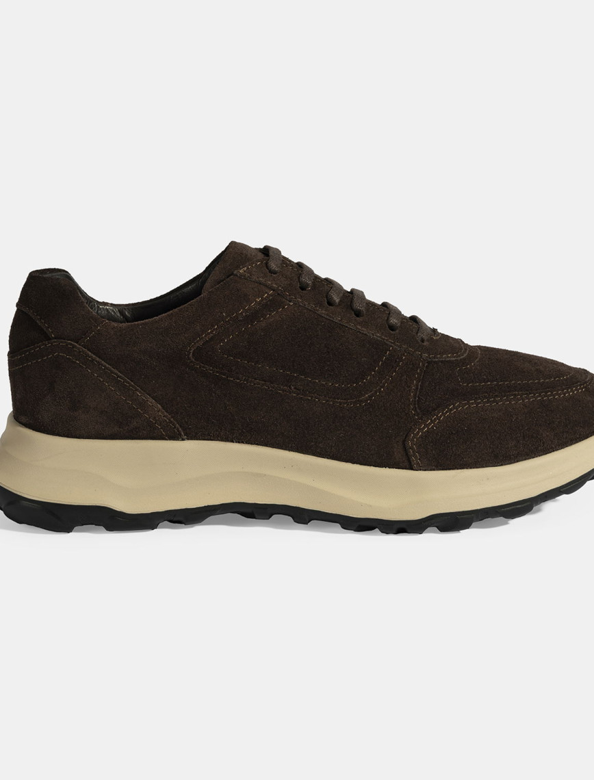 Erkek Kahve Bağcıklı Süet Spor Ayakkabı Erkek Kahve Bağcıklı Süet Spor Ayakkabı
