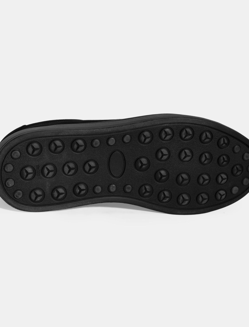 Erkek Siyah Bağcıklı Günlük Nubuk Deri Ayakkabı Erkek Siyah Bağcıklı Günlük Nubuk Deri Ayakkabı