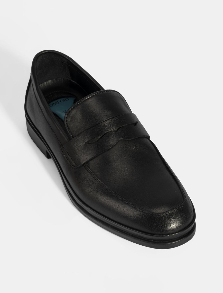 Erkek Siyah DesaComfort Deri Loafer Erkek Siyah DesaComfort Deri Loafer