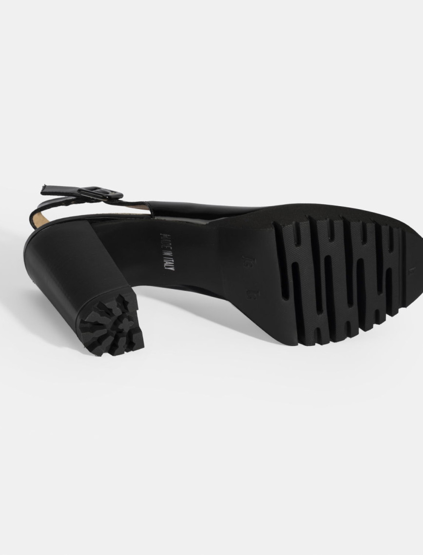 Luca Grossi Kadın Siyah Slingback Platform Topuklu Rugan Ayakkabı Luca Grossi Kadın Siyah Slingback Platform Topuklu Rugan Ayakkabı