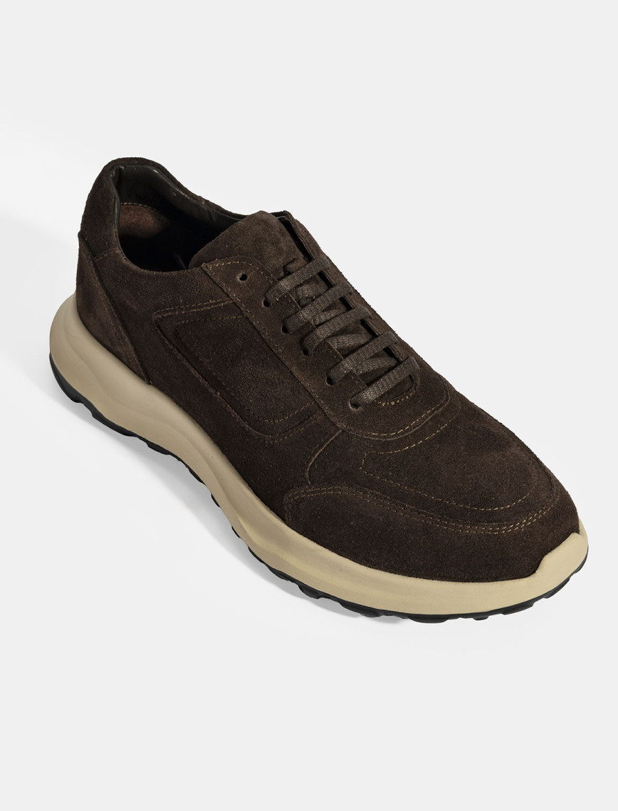 Erkek Kahve Bağcıklı Süet Spor Ayakkabı Erkek Kahve Bağcıklı Süet Spor Ayakkabı
