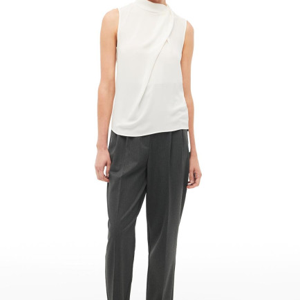 Ekru Degaje Yaka Bluz Ekru Degaje Yaka Bluz