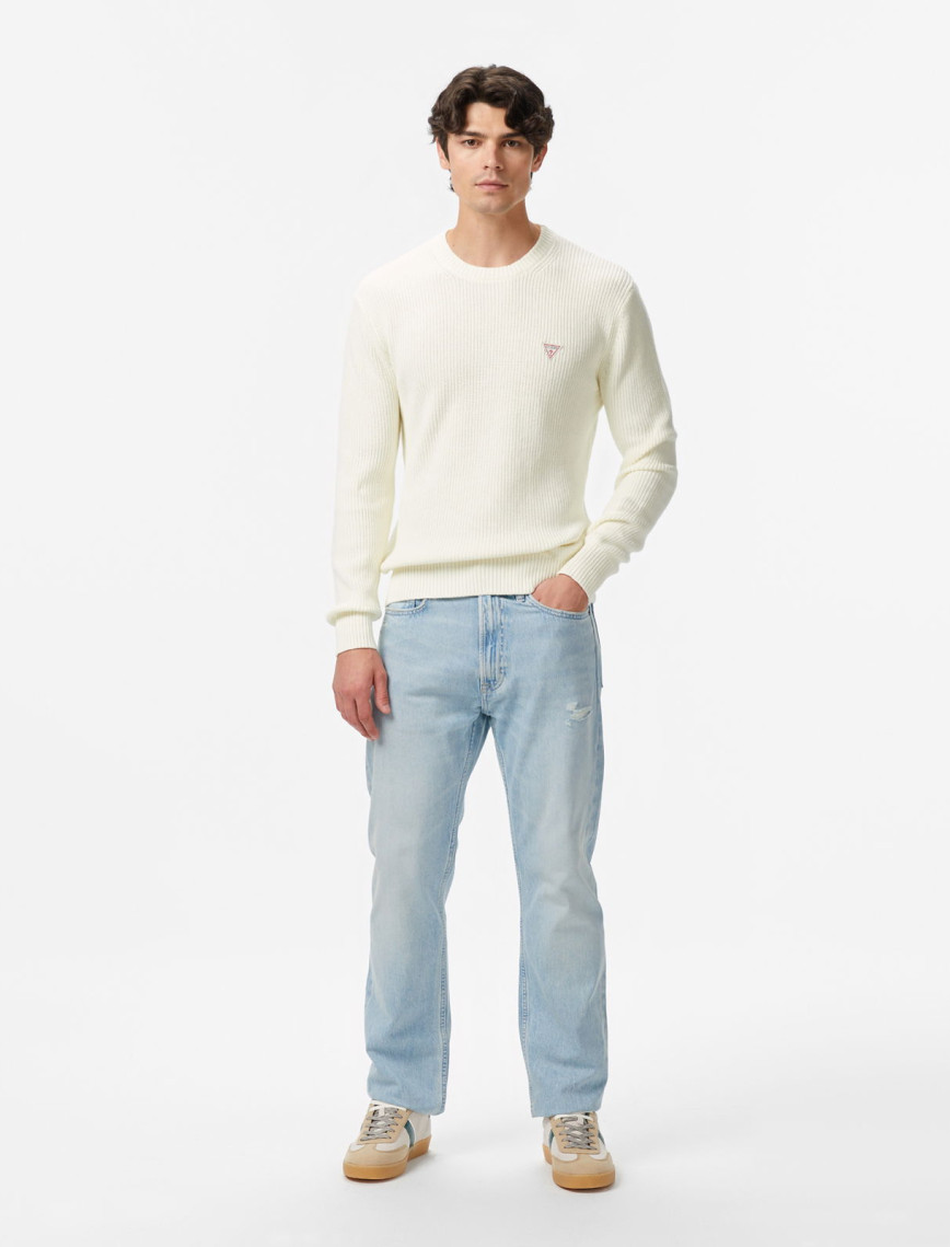 Guess Erkek Beyaz Triko Guess Erkek Beyaz Triko