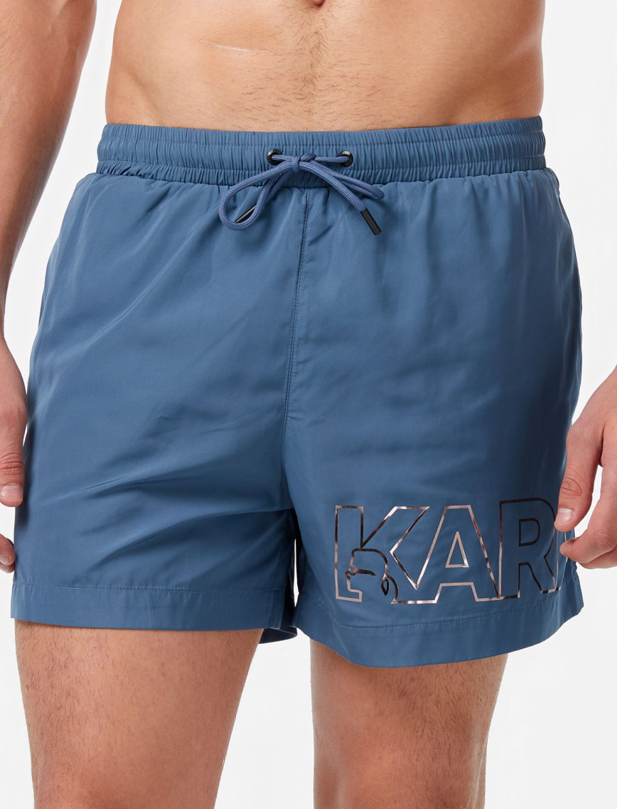 Karl Lagerfeld Erkek Mavi Mayo Şort Karl Lagerfeld Erkek Mavi Mayo Şort