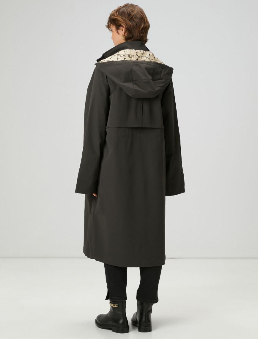 Beymen Club Kadın Koyu Haki Kapüşonlu Pardösü Beymen Club Kadın Koyu Haki Kapüşonlu Pardösü