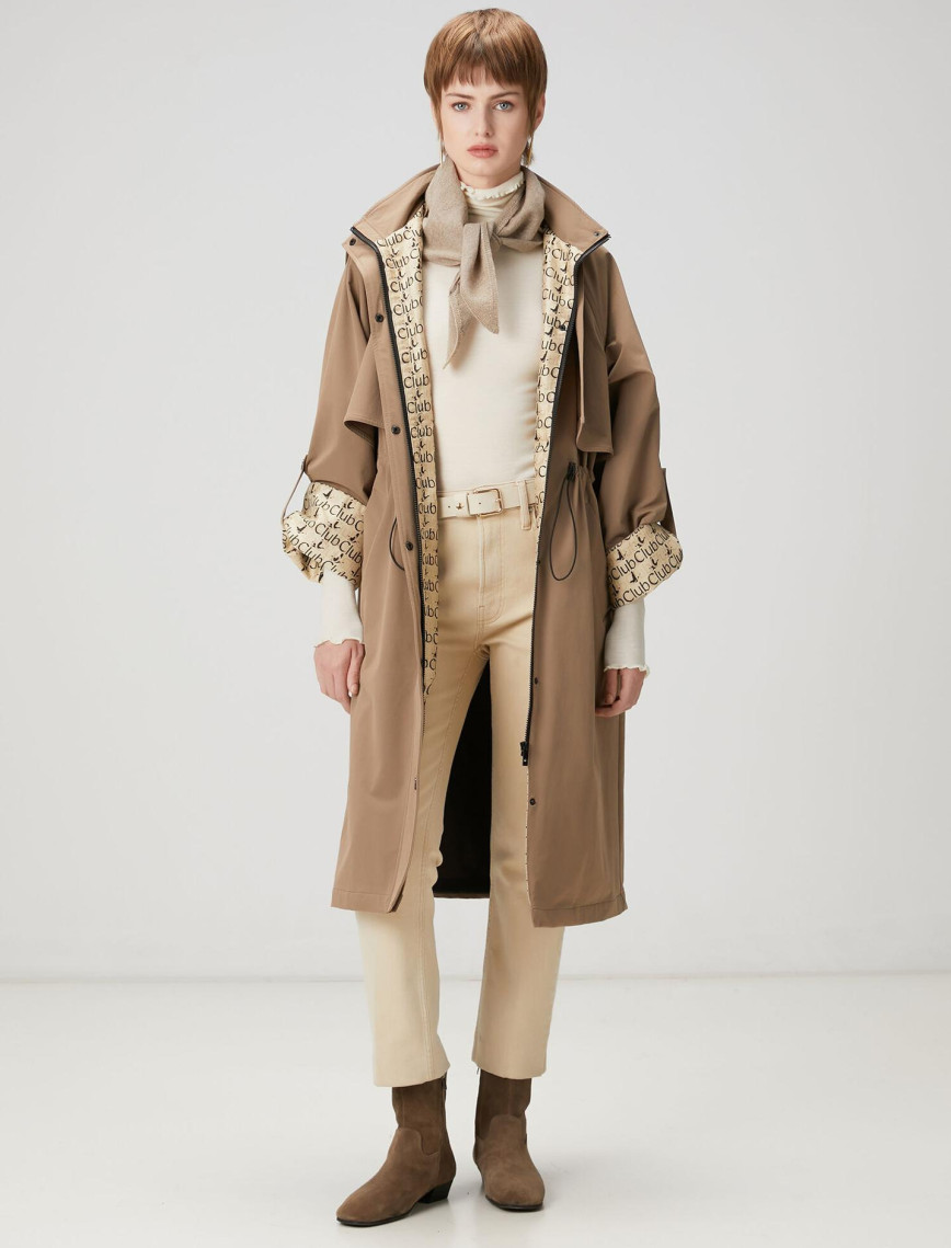 Beymen Club Kadın Siyah Kapüşonlu Pardösü Beymen Club Kadın Siyah Kapüşonlu Pardösü