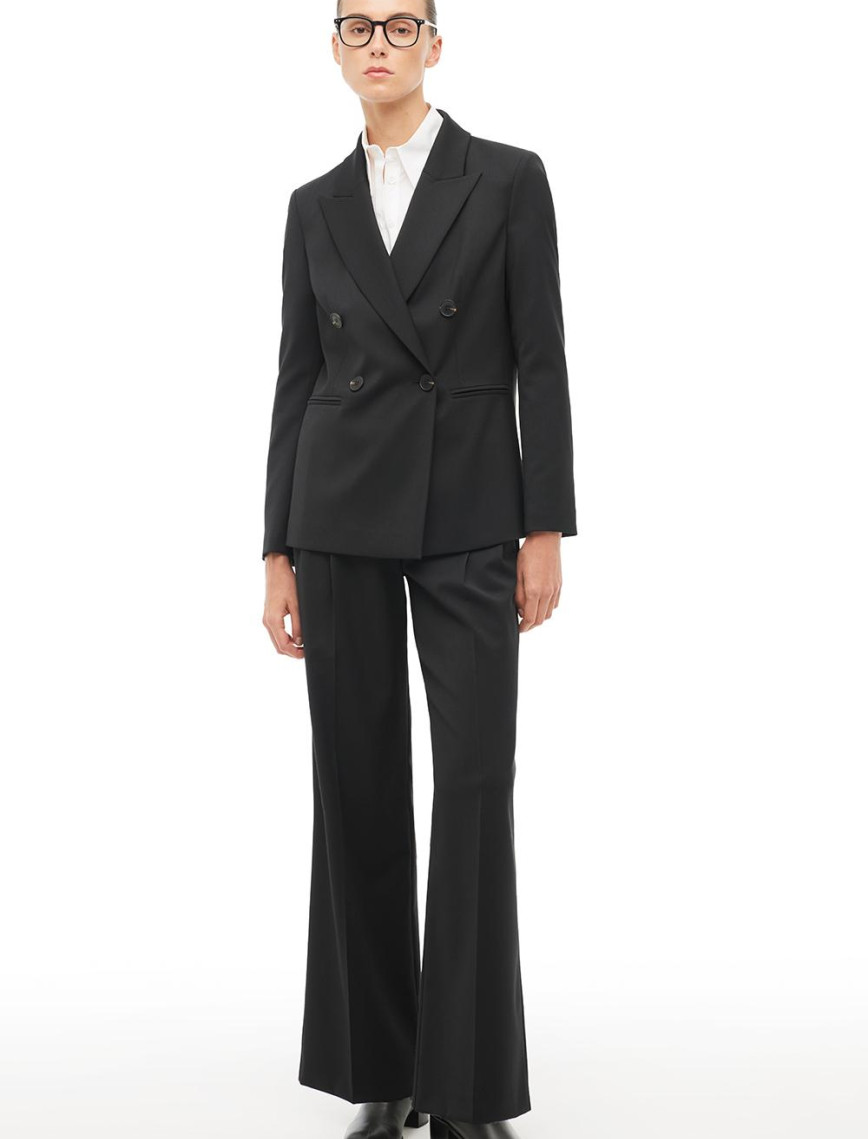 Siyah Kırlangıç Yaka  Ceket