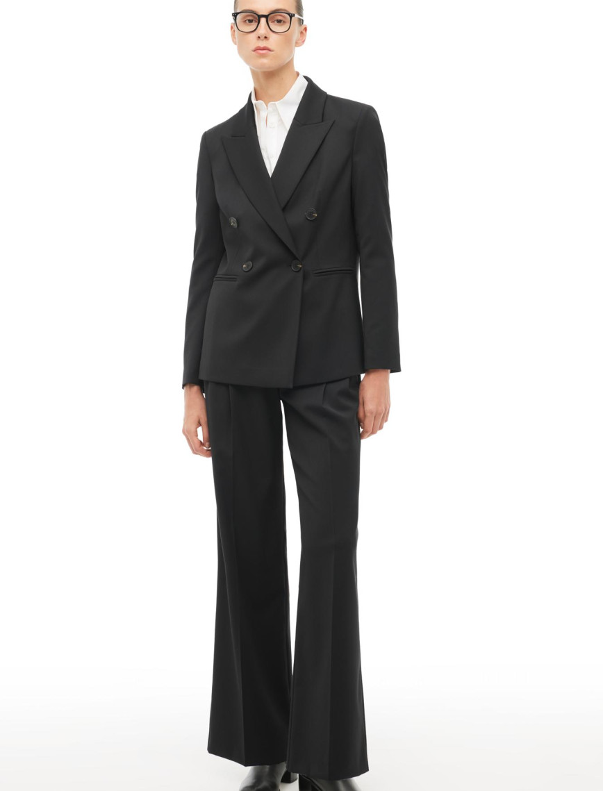 Siyah Kırlangıç Yaka  Ceket